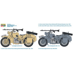 German Military Motorcycle with Sidecar 1/9