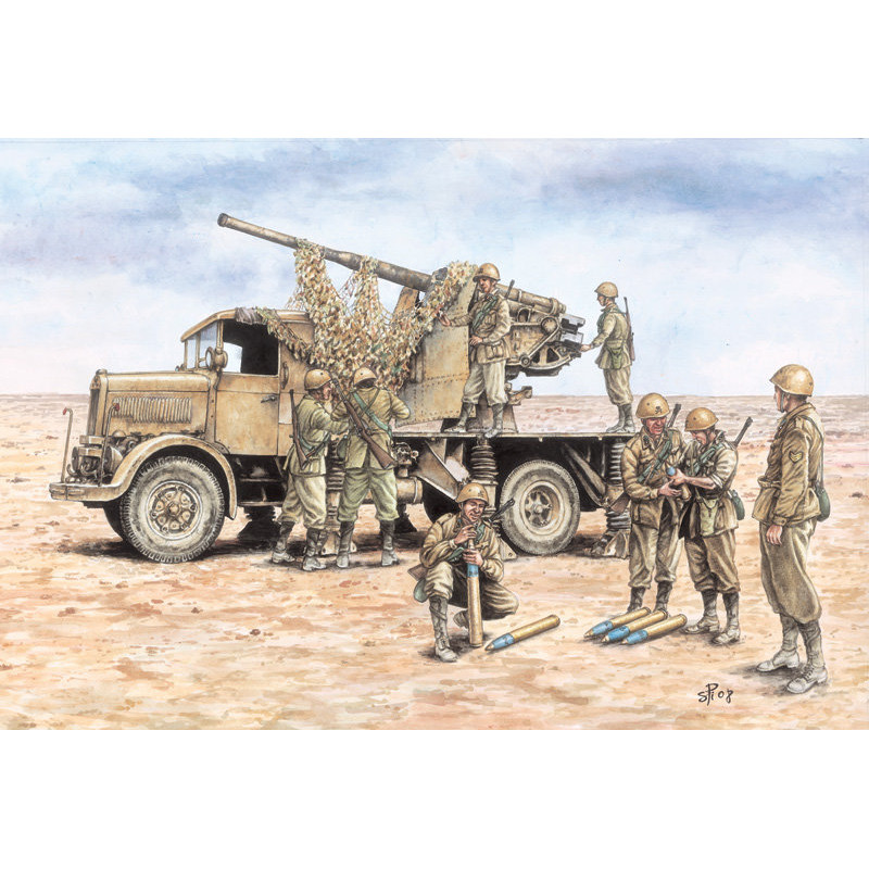Autocannone R03 con 90 53 AA Gun 1/72