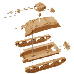 M4A2 Sherman III "fast assembly" 1/72 (2)
