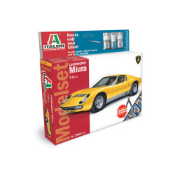 Lamborghini Miura 1/24 con Colla e Colori
