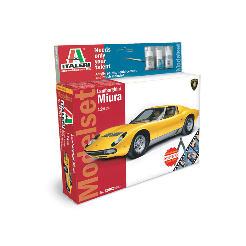 Lamborghini Miura 1/24 con Colla e Colori