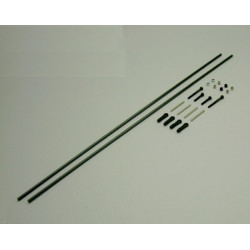 4093 Set Controventatura in Carbonio Trave di Coda Logo 600-DX