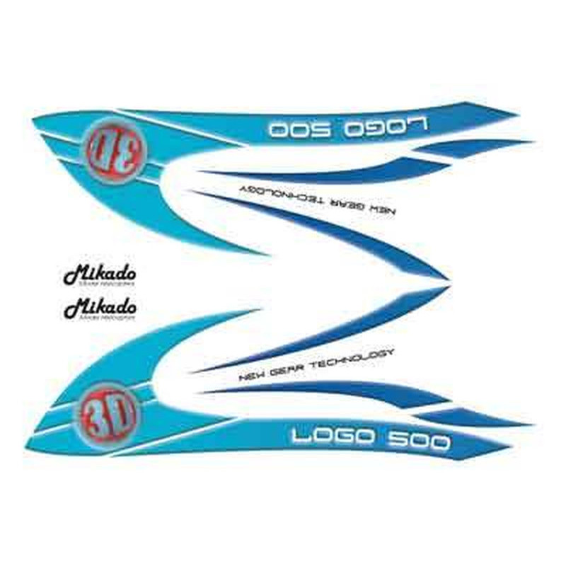 4083 Foglio Adesivi Logo 500-3D
