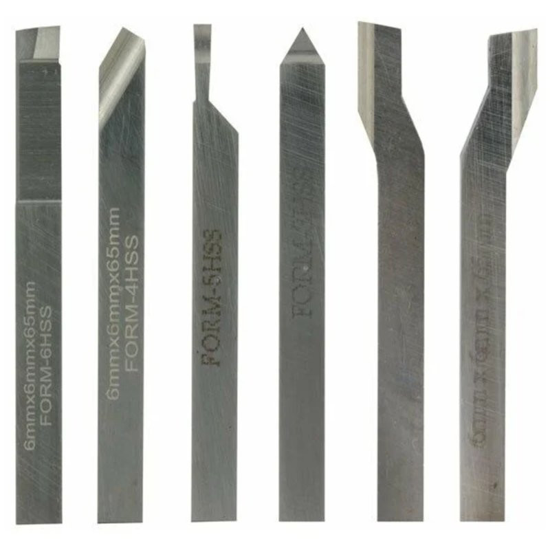 Serie 6 Utensili  6x6  mm. per Tornitura
