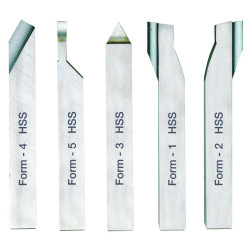 Serie 5 Utensili 10x10 mm. per Tornitura