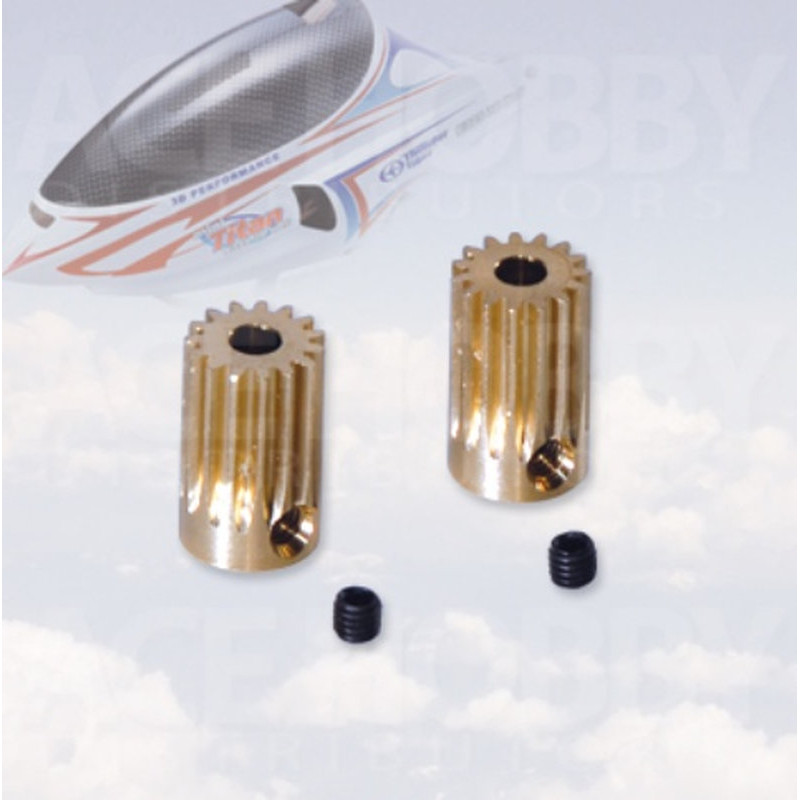 PV0731 Pignone 15 Denti Albero mm. 3.17 Mini Titan E325 (2)