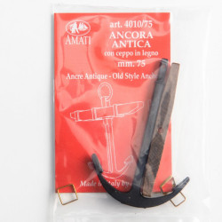 Ancora antica con ceppo in legno mm. 75