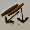 Ancora con ceppo di legno mm. 40 x 62 (2)