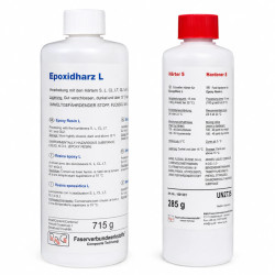 Resina L + Induritore S 15 Min. Lavorazione (715 g + 285 g)