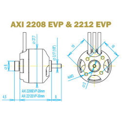 AXI 2208/34 GOLD EVP