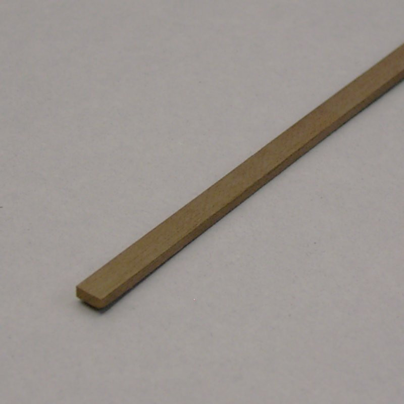 Noce - Listello rettangolare mm.  1 x  7 x 1000
