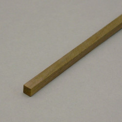 Noce - Listello quadrato mm.  6 x  6 x 1000