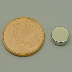 Magnete al Neodimio diametro mm. 10 spessore mm. 3