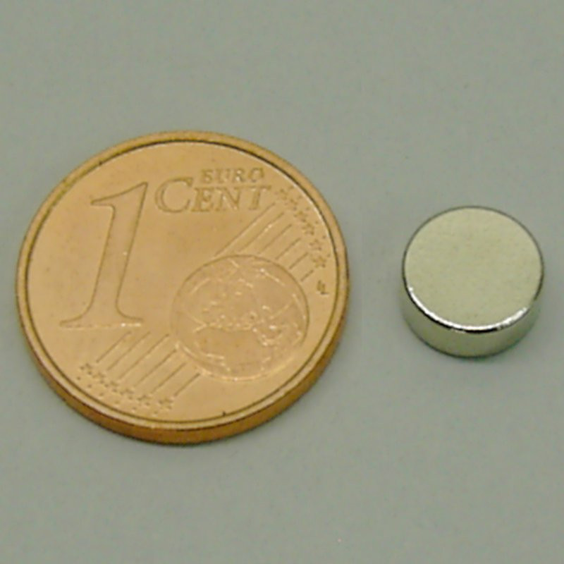 Magnete al Neodimio diametro mm. 10 spessore mm. 3