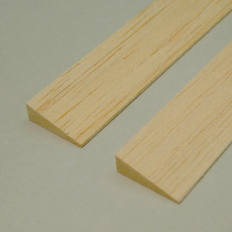 Balsa - Bordo di Uscita Asimmetrico mm. 10 x 5 x 1000