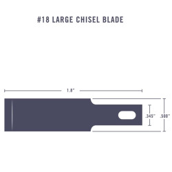 Lama n. 18 a Scalpello 12 mm. per Manico n. 2-5-6 (5)