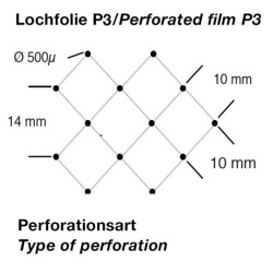 Film Perforato P3 per Evacuazione Resina altezza 100 cm (5m)