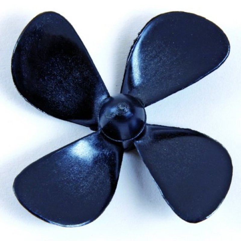 Elica Quadripala 40mm. passo 0.45 Destra per Albero Filettato M4