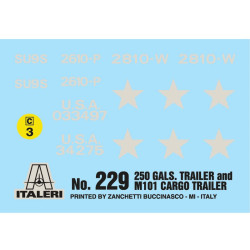 250 gal.s Tank Trailer + M101 Cargo Trailer 1/35