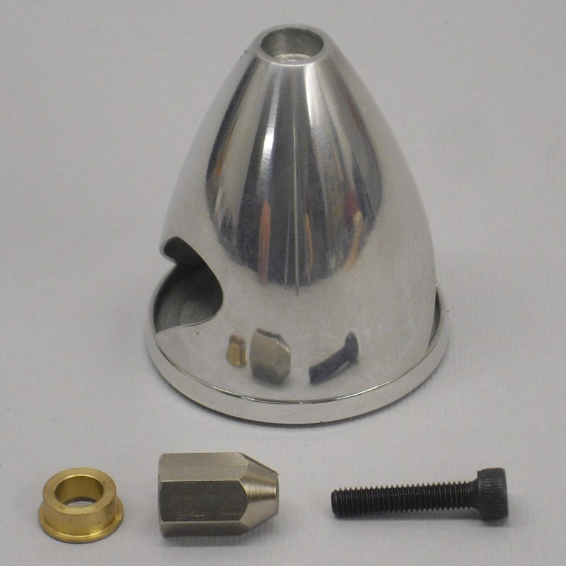 Ogiva Bipala mm.  38 Alluminio con Dado 1/4" x 28 e Vite M4