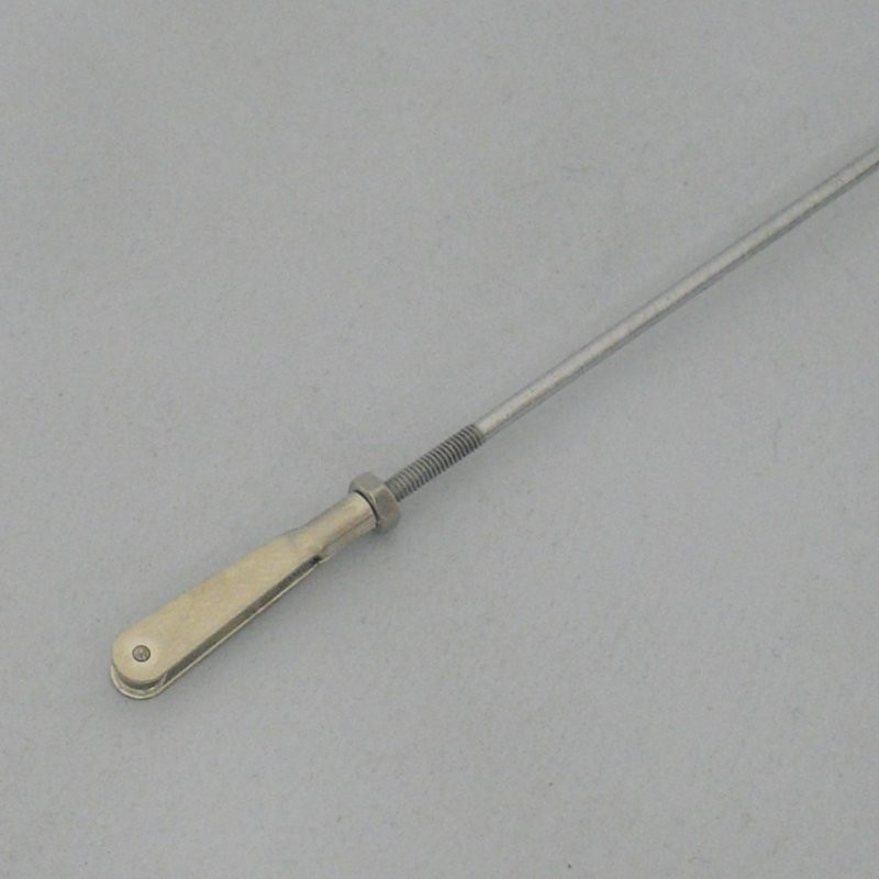 Asta 1.7 x  200 mm. con Forcella Metallica M2 e Controdado