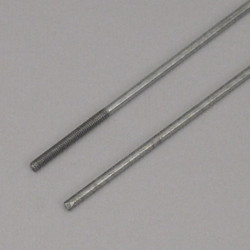 Asta 1.7 x  500 mm. con Estremita' Filettata M2 x 20 mm.