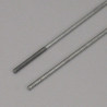 Asta 1.7 x  500 mm. con Estremita' Filettata M2 x 20 mm.