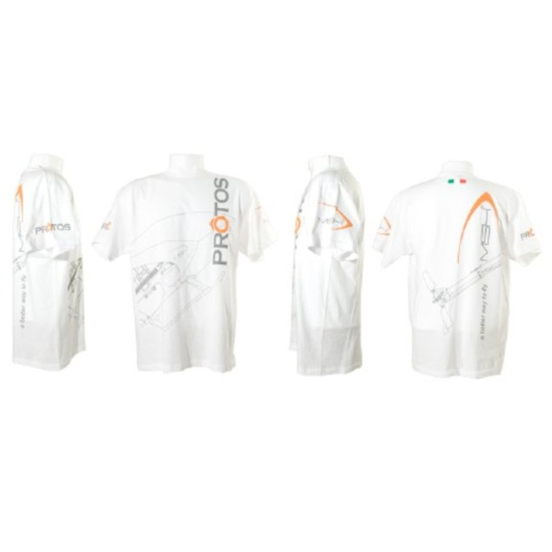 T-Shirt "MSHeli" Bianca Taglia L