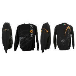 Felpa "MSHeli" Nera Taglia L