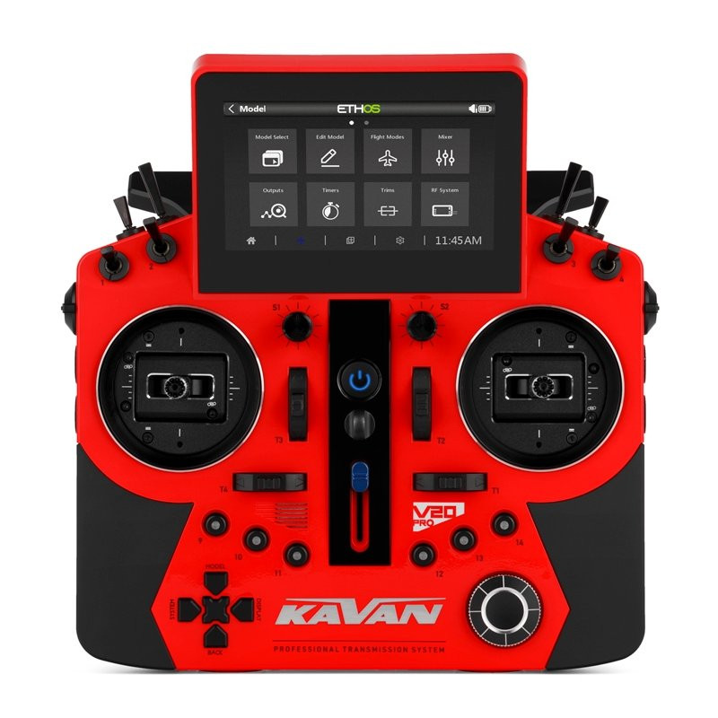 Kavan V20 PRO Set Trasmettitore 24 Canali livrea Rossa