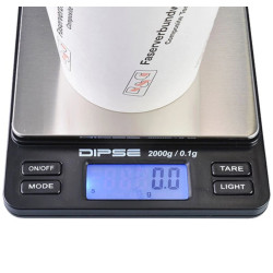 Bilancia 2 Kg precisione 0.1 g con piano in Alluminio