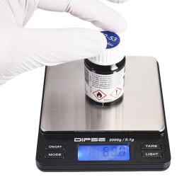 Bilancia 2 Kg precisione 0.1 g con piano in Alluminio