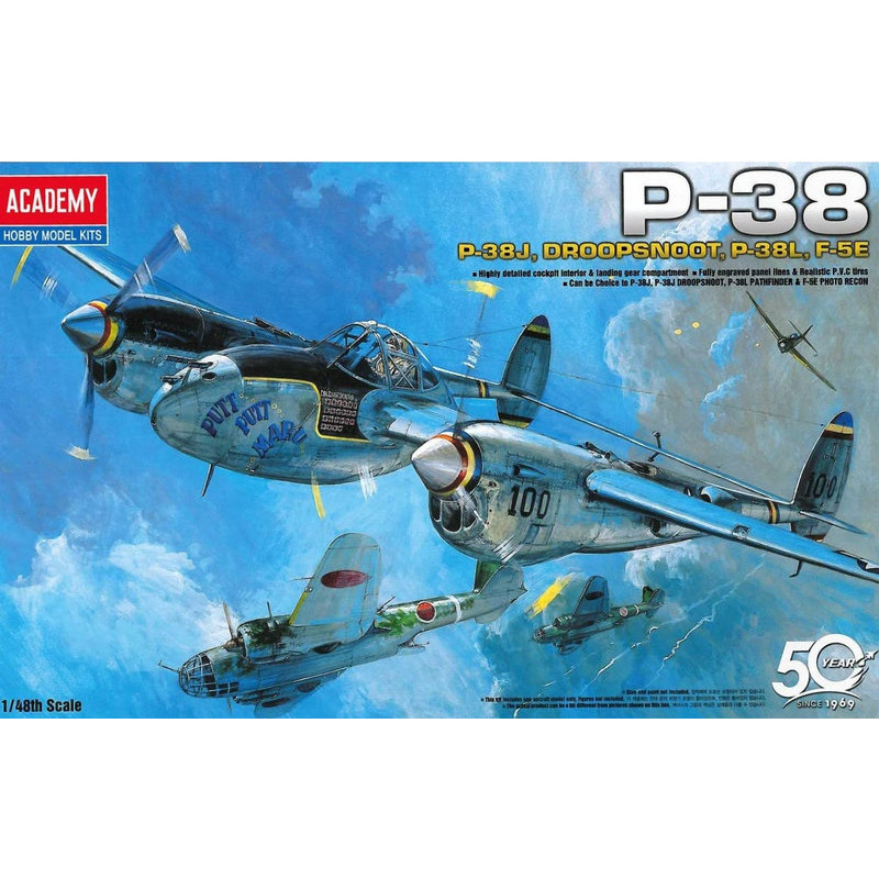 Lockheed P-38J/L F-5E Lightning "Dropsnoot" 1/48