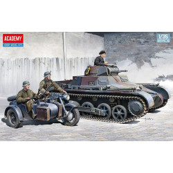 German Panzer I Ausf. B e Motocicletta 1/35