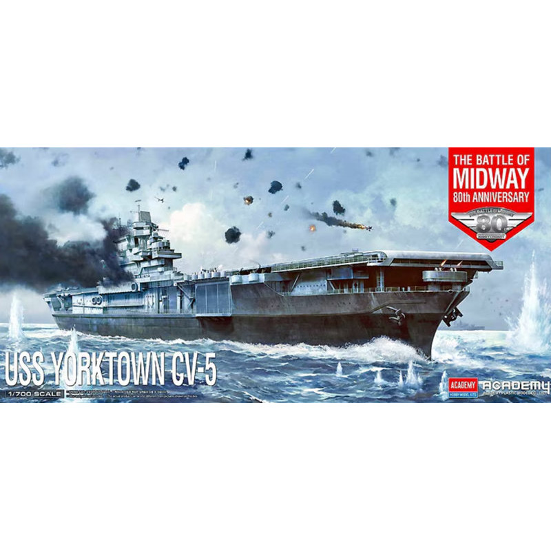 U.S.S. Yorktown CV-5 "Battle of Midway" 1/700
