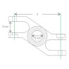 Ogiva bipala mm.  55 "Z" con offset e ventilazione