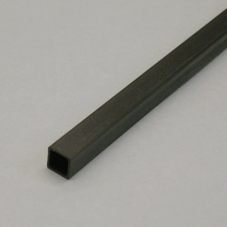 Carbonio - Tubo Quadro mm.  4.0 x  4.0 x 1000 a fibra diritta