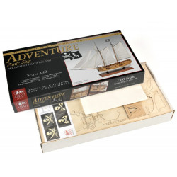 Adventure Pirate Ship 1/60