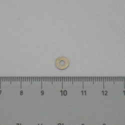 Rondella Piana mm. 2.5 x 6.5 ottone argentato (50)