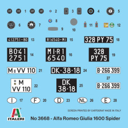 Alfa Romeo Giulia 1600 Spider 1/24