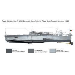 M.A.S. 563/568 1/35 + Equipaggio + Set Fotoincisioni e Opuscolo