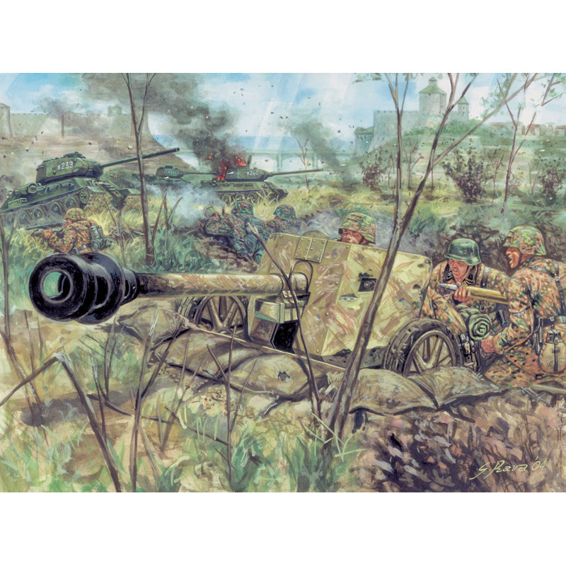 Seconda G.M. - Cannone PAK 40 con Serventi 1/72