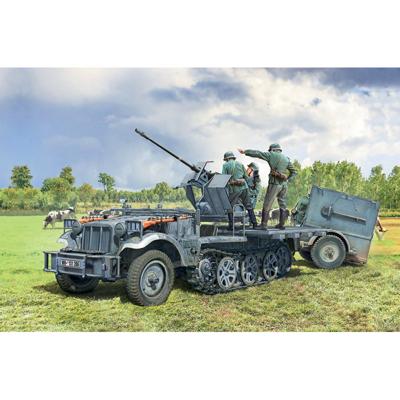 Sd. Kfz. 10/4 with FLAK 30 1/35