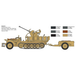 Sd. Kfz. 10/4 with FLAK 30 1/35