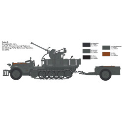 Sd. Kfz. 10/4 with FLAK 30 1/35