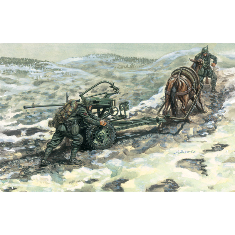 Mitragliatrice Breda 20/65 Mod. 35 con Serventi 1/35