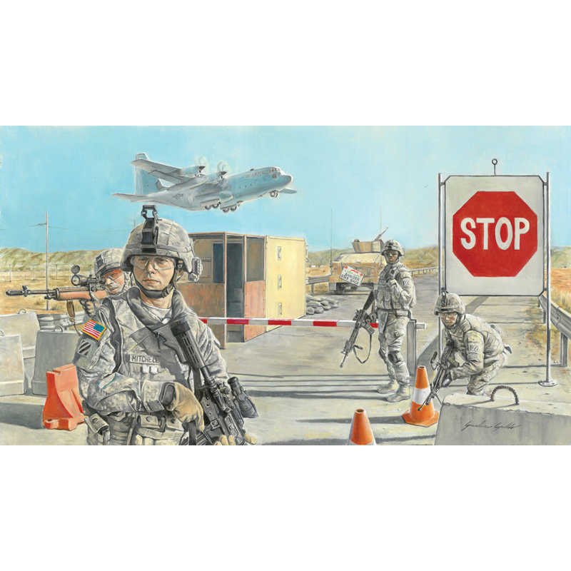 Road Block and U.S. Soldiers 1/35