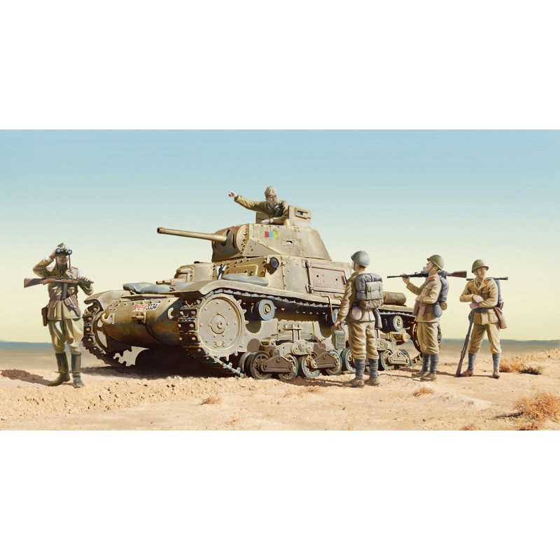 Carro Armato M14/41 I Serie con Fanteria Italiana 1/35