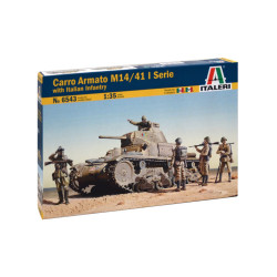 Carro Armato M14/41 I Serie con Fanteria Italiana 1/35