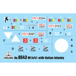 Carro Armato M14/41 I Serie con Fanteria Italiana 1/35